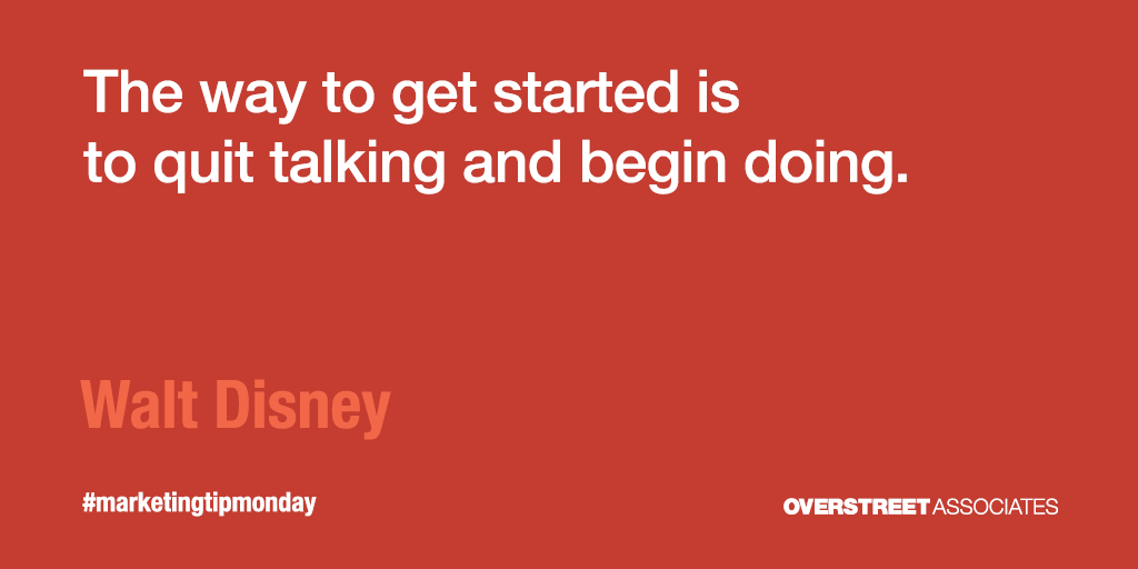 OverstreetAssoc's tweet photo. Your journey begins with action – seize the opportunities, conquer challenges, and watch your success unfold. #marketingtipmonday #marketing #marketingagency #adagency #waltdisney https://t.co/WKS9j7Qo1V