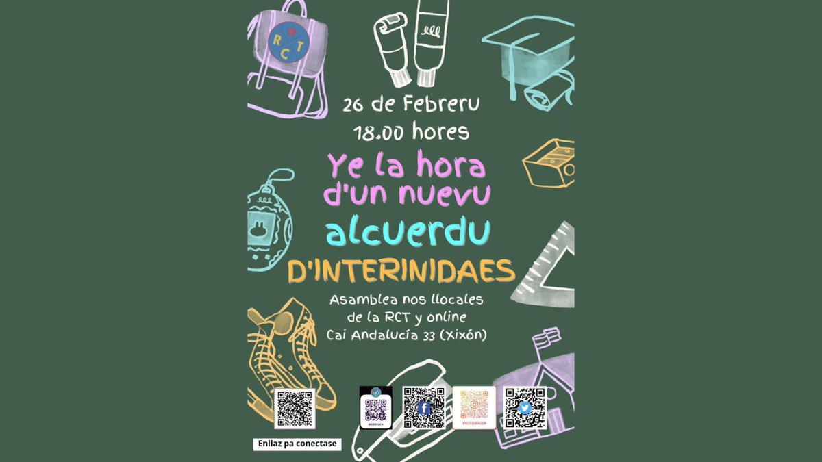 RCTEducacion's tweet photo. #Interinidad #AcuerdoInterinos #AcuerdoInterinidad #Interinidá #AcuerduInterinidá #Interines #Interinos #ProfesroráuInterín #ProfesoradoInterino
Asamblea abierta profesorado interino
📣Por un nuevo acuerdo de interinidades
🗣️Que se escuche nuestra voz https://t.co/rHpZe8vL6a