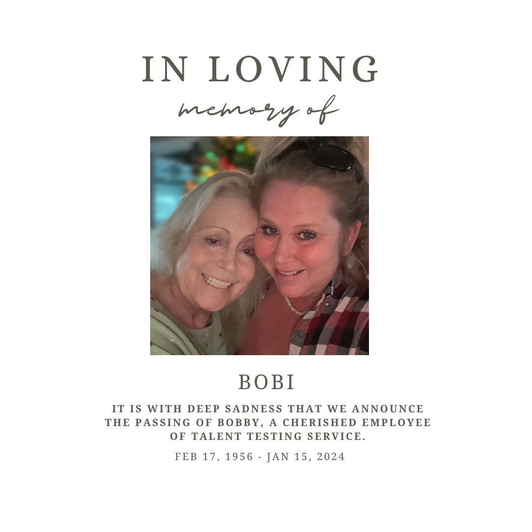 TTS family is saddened by the passing of Bobi. In honoring Bobi's memory, let us reflect on the compassion, dedication, and genuine love she brought to both her work and her relationships. May she rest in peace, and may her family find comfort in this difficult time. 🙏…