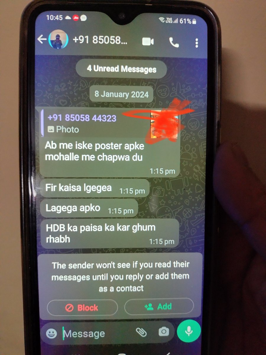 MingadYt's tweet photo. @hdbfsl bank emloyee is threatning me nd my family members.abusing nd harrasing my contacts.if something happend to me and my family members all goes to @hdbfsl nd this men who is threatning me. help me @nsitharaman @nsitharamanoffc @714290 @RBI @PMOIndia @FinMinIndia @BBCHindi https://t.co/gXaN5F8MG0