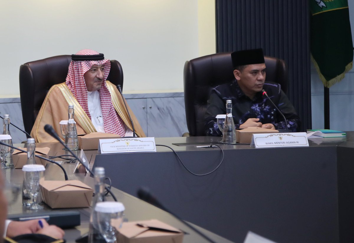 Fruitful meetings and discussions were held during my visit to the Republic of Indonesia, I am truly grateful for the Vice Foreign Minister Mr. Pahala Mansury and the Deputy Minister of Religious Affairs, Mr. Saiful Rahmat, for their kind hospitality for myself and the delegation