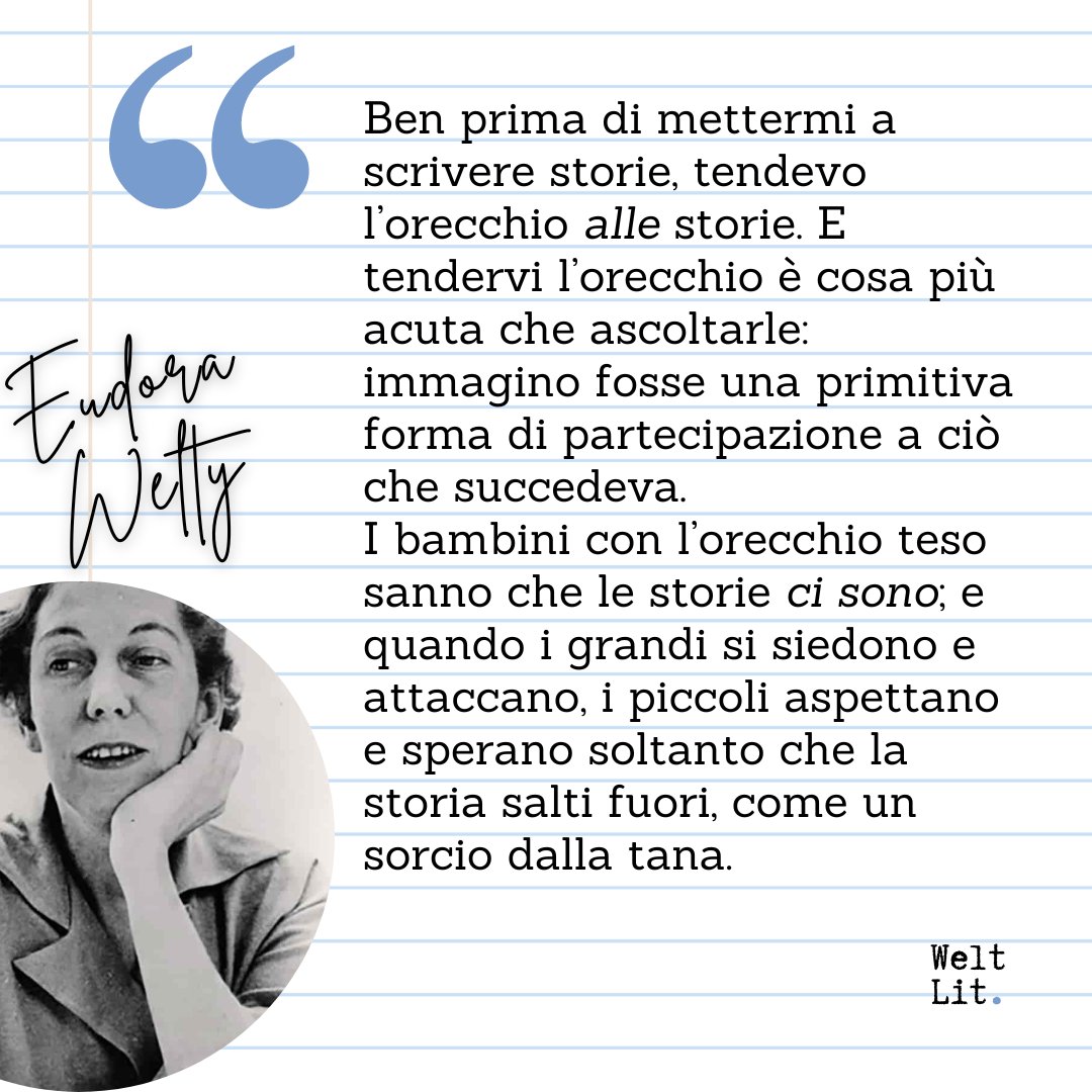 weltlit's tweet photo. È la scrittrice Eudora Welty (Jackson, Mississippi, 1909 - 2001) a sottolineare l'importanza dell'ascolto nel suo saggio "Come sono diventata scrittrice" (minimum fax). È da questo libro che è tratta la citazione di oggi.
#EudoraWelty #scrittura #scrittrici #Letteraturaamericana https://t.co/Cyzh5oBFbp