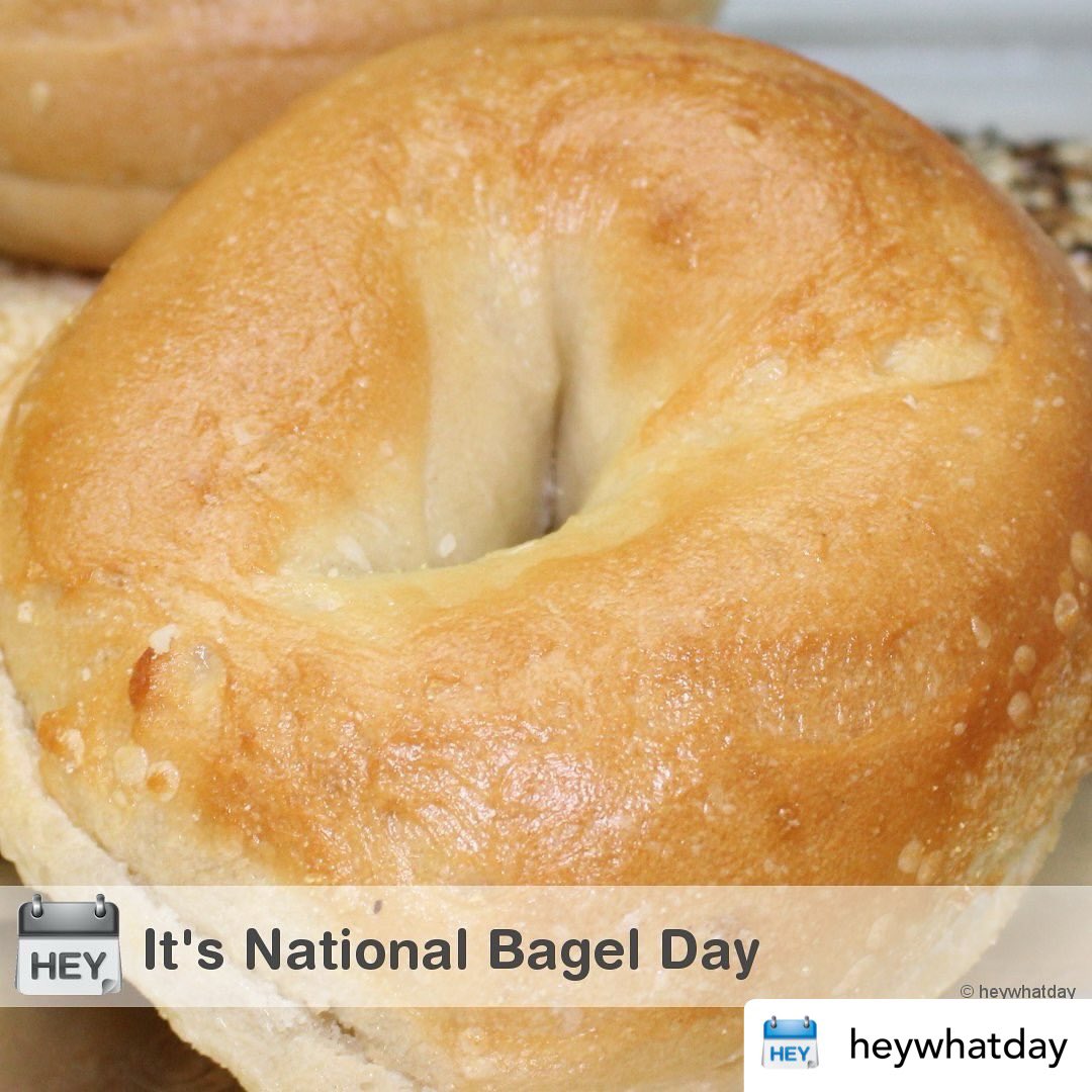 It’s National Bagel Day!
#NationalBagelDay #BagelDay #BagelsAndLoxDay
#2024 #january #january15 #winter #❄️

Posted @withregram • @heywhatday