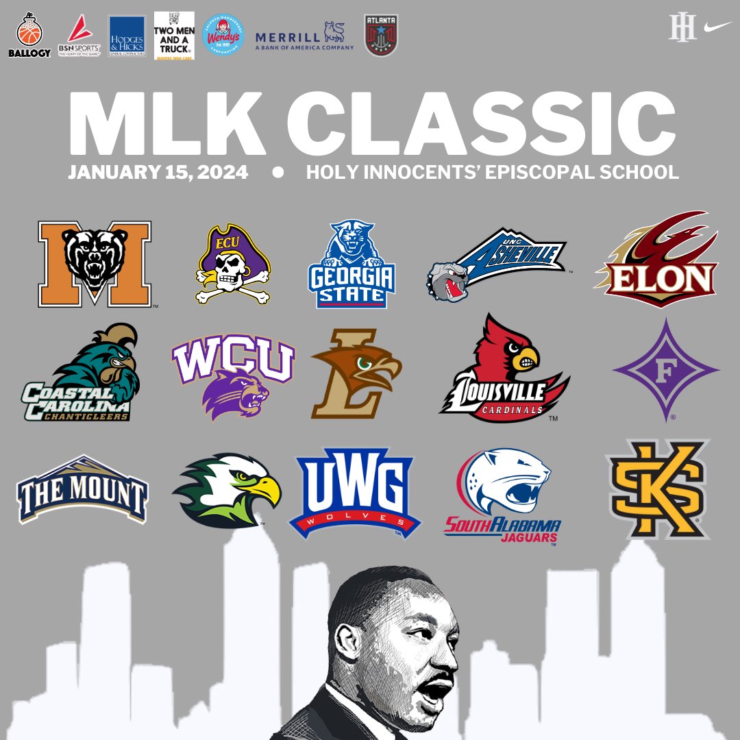 Coaches are starting to pour in! Make your way out to catch some great games and celebrate the life of Dr MLK Jr!