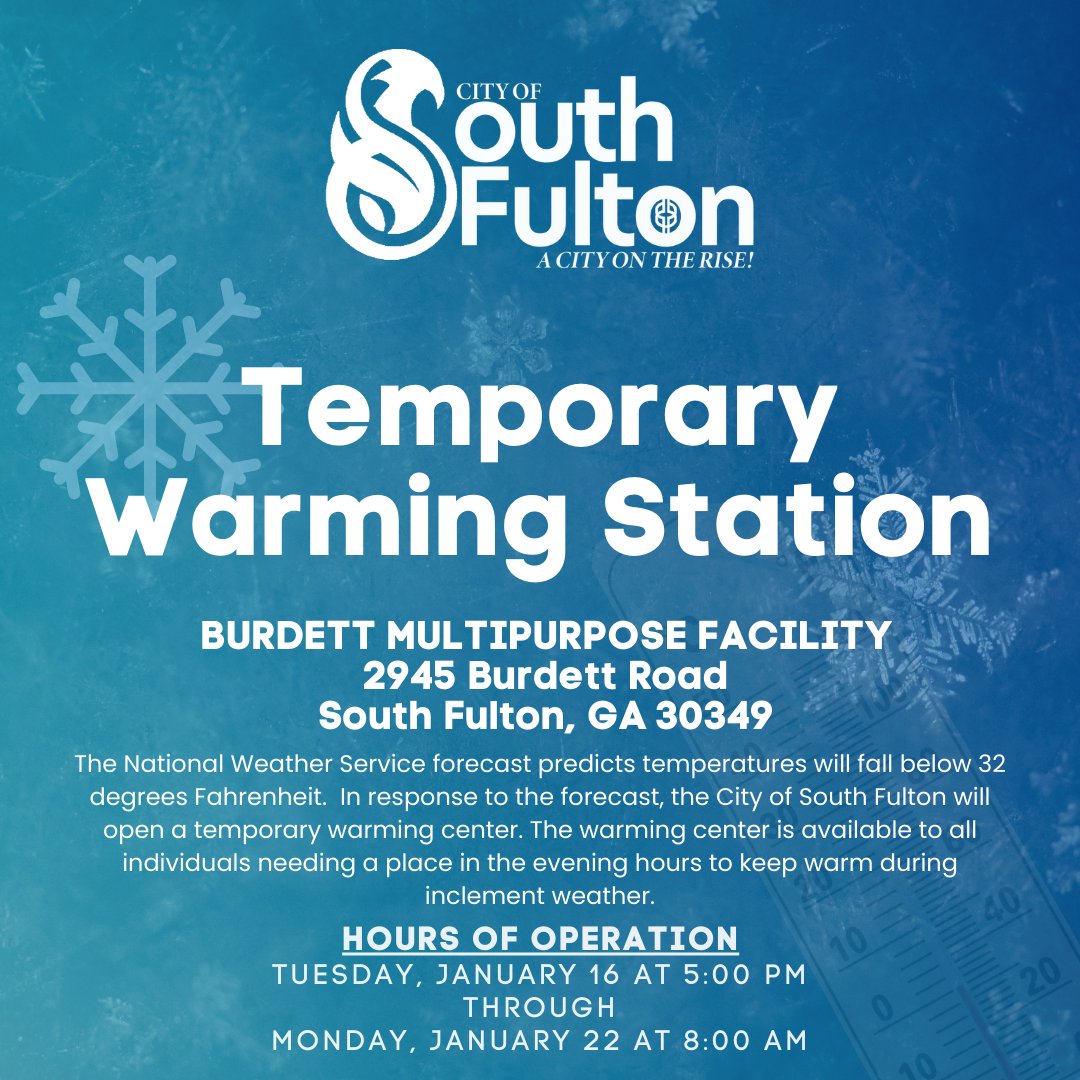 As the forecast predicts freezing temperatures starting Tuesday evening, we want to ensure the well-being of our community. In response, we are opening a dedicated Warming Station to provide shelter and warmth to those who may be affected by the cold weather.