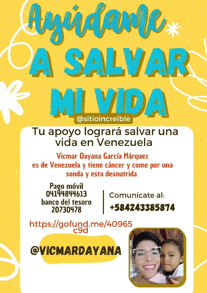 Militza04's tweet photo. Se acuerdan de Vicmar? Esta chica necesita una vez más de nuestra ayuda, agradezco a los que puedan aportar un granito de arena, ayúdame ayudar  🙏🏼 https://t.co/tSKys4HlE7