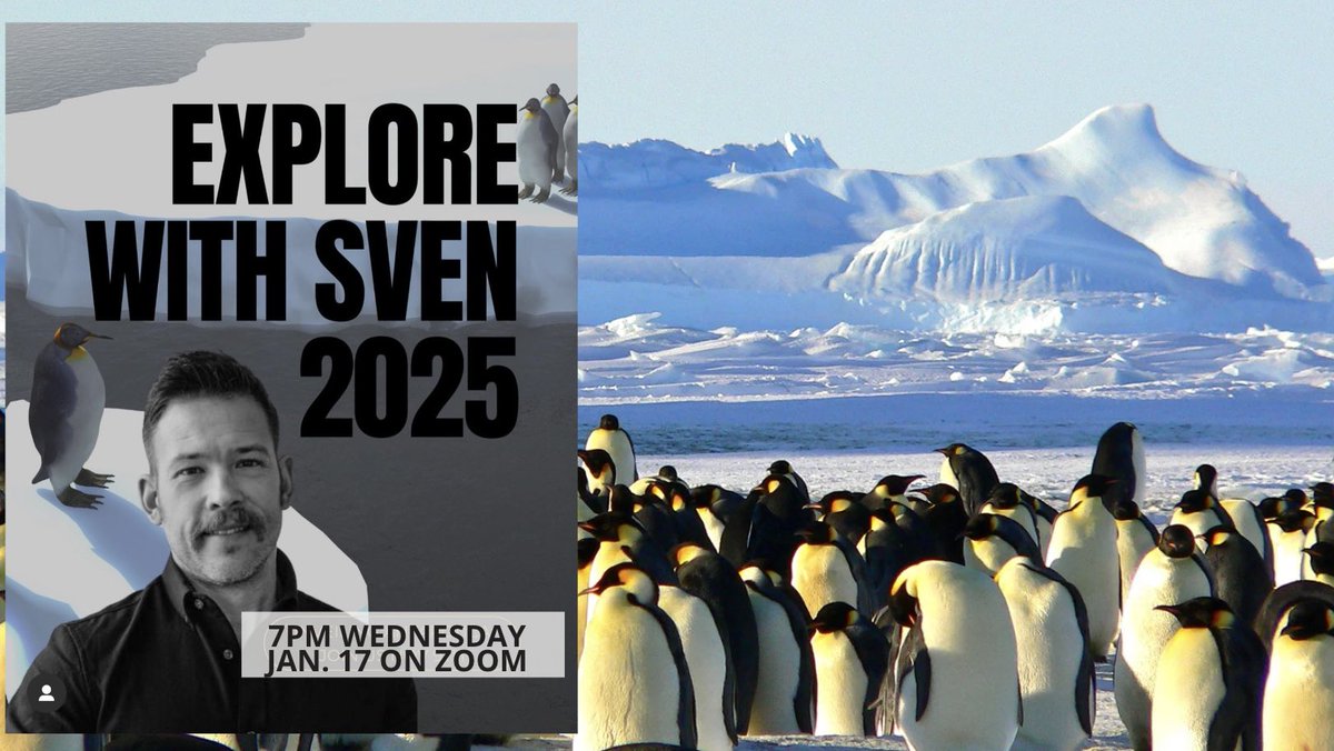 Wed. evening @ 7pm on ZOOM: an informational look at traveling in Antarctica &amp; some of its unique climate change impacts. You the have the opportunity to join me January 2025 to the 7th continent! 
⬇️ register for the presentation at the LINK below… ⬇️ 

us02web.zoom.us/meeting/regist…