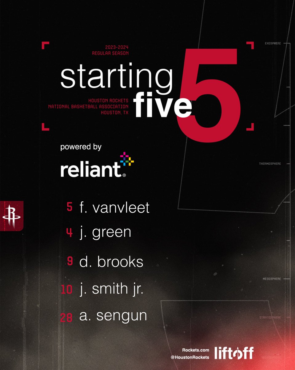 HoustonRockets's tweet photo. Starting 🖐️ in Philly!

@ReliantEnergy | #Rockets https://t.co/GYi74Stm0t