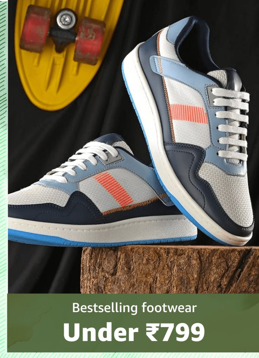Bestselling footwear
Under Rs 799
Shop Now :- amzn.to/3U25r4b