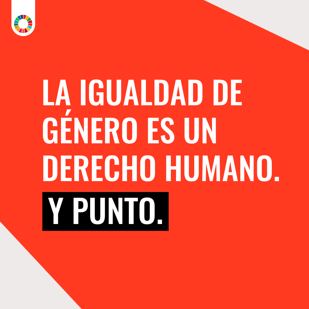 ONU_es's tweet photo. La igualdad de género es un derecho humano. Y punto.

Todas las mujeres y las niñas se merecen una vida de dignidad y respeto.

Haz del mundo un lugar más igualitario: defiende los derechos de las mujeres, comparte las tareas domésticas o denuncia comportamientos machistas. https://t.co/gul1yFDyd8