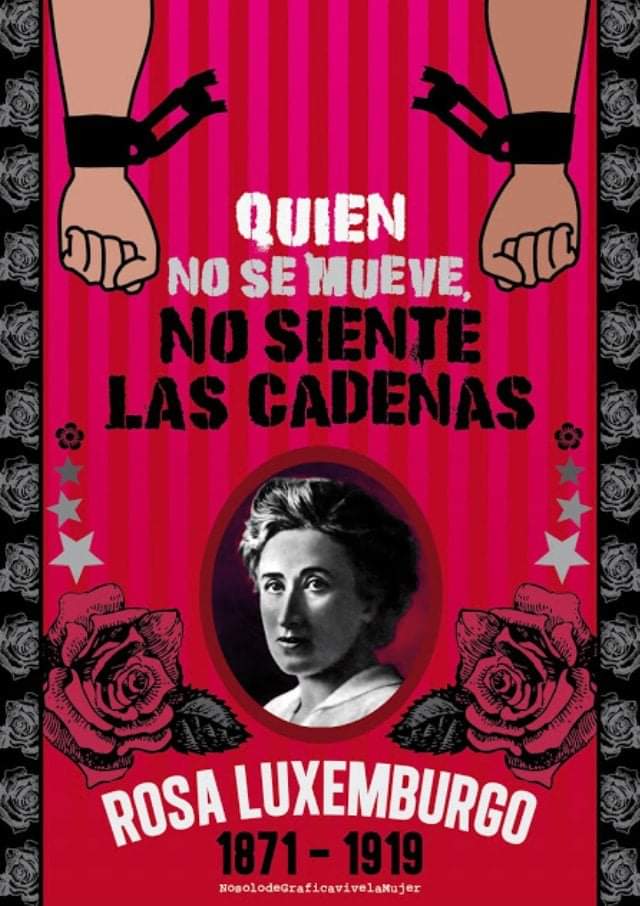Se cumplen hoy 105 años que asesinaron a Rosa Luxemburgo, la 'Rosa Roja'

“Por un mundo donde seamos socialmente iguales, humanamente diferentes y totalmente libres.”

#feminismoobarbarie 
#socialismoobarbarie