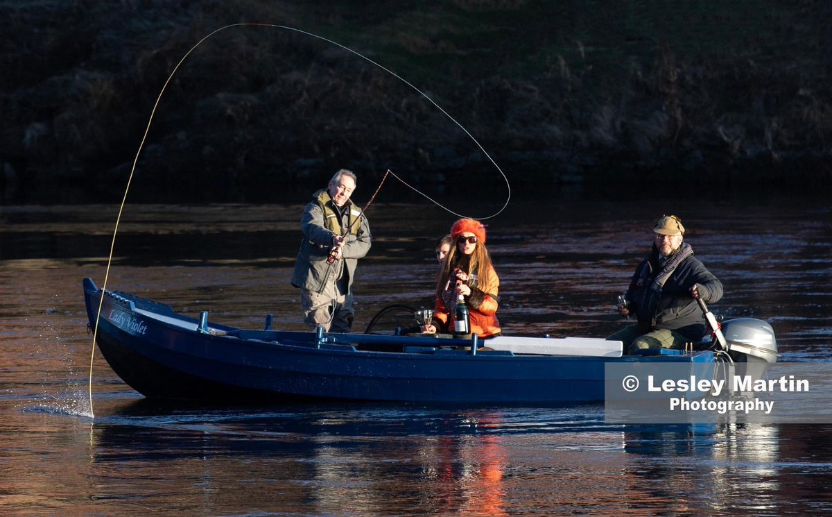 Comedian and star of “Gone Fishing” Paul Whitehouse makes the first cast during an opening ceremony on the opening day of the salmon fishing season on the River Tay at Kincalven Bridge near Meikleour, Perthshire. #anglers #perthshire #salmonseason #fishing #paulwhitehouse