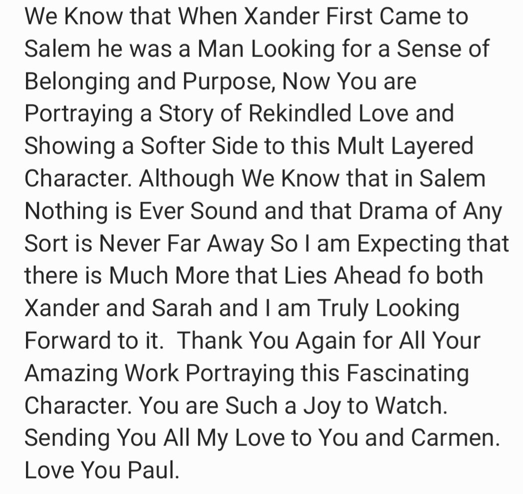 SalemSweetie12's tweet photo. This is the Message I Prepared for the #StarImage Zoom With Paul Telfer. 📄✨️ I Thank Him for Always Being So Kind - My Love and Appreciation for @PaulTelfer Will Always Be. 🌈🌟🙂 https://t.co/7XFRlqiBV8