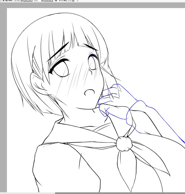 本日も線画を整えつつ、別シーンの簡易色置きもしてましたですよん〆('ー`)b
色置きした状態の方が線画調整しやすいってちょっと前くらいから思っていたんだけど・・・
やっぱりそんな感じがするのねん⭐ 