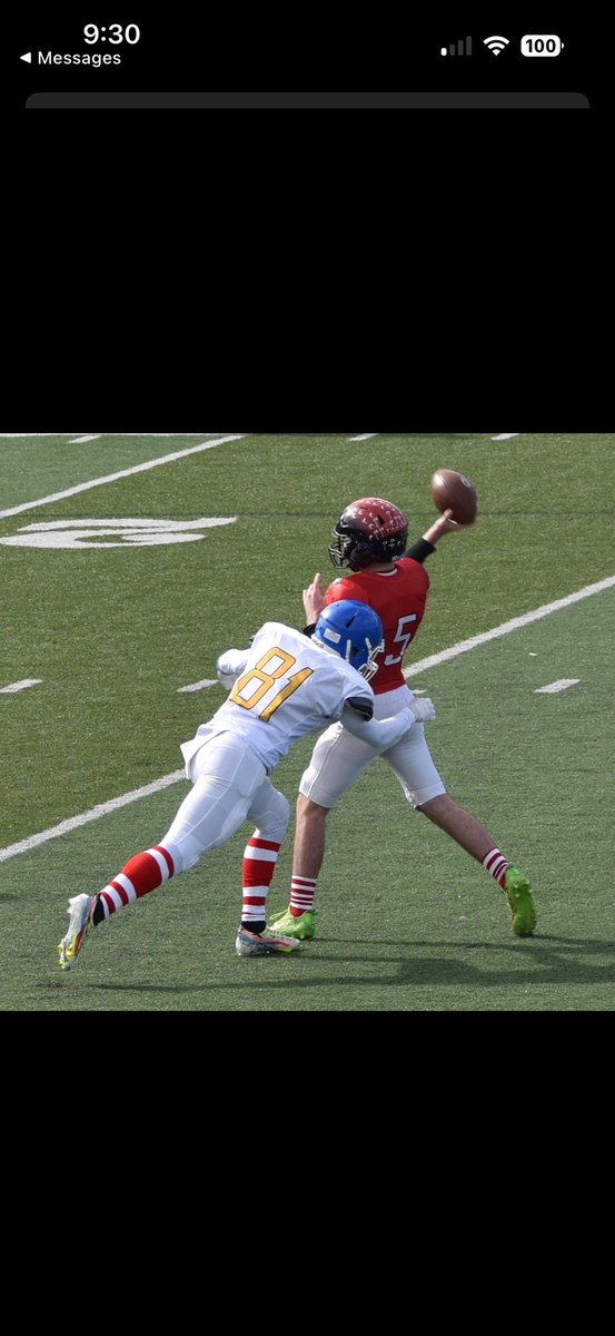 TantWyatt's tweet photo. Had a great time representing the Lowcountry and playing OLB/WR at the WSAV Blitz Bowl. #onemore #golowco @HaydenGregory50 @WSAVBlitz https://t.co/Lw8nLO09At