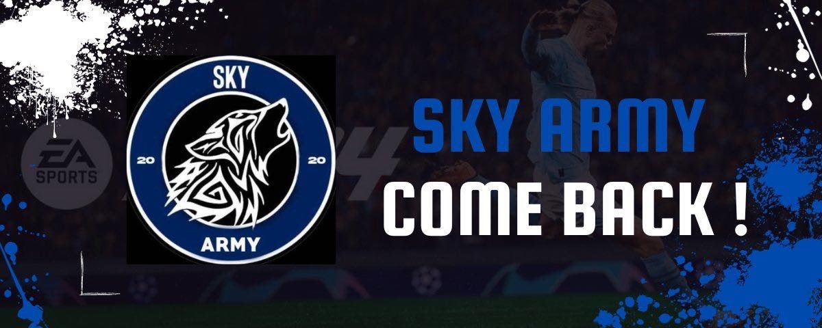 🐺🔵⚫COMMUNIQUE ⚫️🔵🐺

Nous avons le plaisir de vous annoncer le COME-BACK de la Sky Army, après un peu moins d'1 an et demi d'arrêt, la maison noir et bleu a décider de rechausser les crampons. 

La meute est indubitable et sera colossal cette saison.