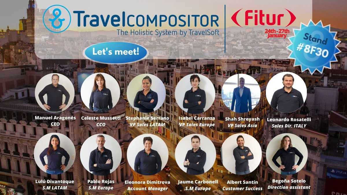 TravelC_online's tweet photo. More than ready for FITUR MADRID! 🎉 

Find Travel Compositor at the stand #8F30 and discover the best #traveltech solutions for all your needs to boost your sales 

Schedule your appointment with us at FITUR!
https://t.co/GR2jwccb9u https://t.co/uCHgTXPWPP