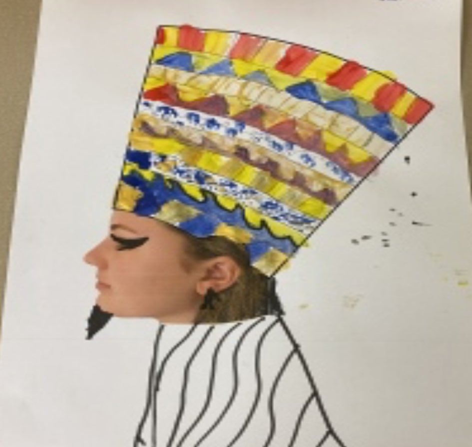 This term we are looking at "ANCIENT EGYPT"
Here are the results for the Headdress … 
1st Craneswater
2nd Manor Field, Tues
3rd Manor Field, Fri
Molly's Favourite;
St Bernards