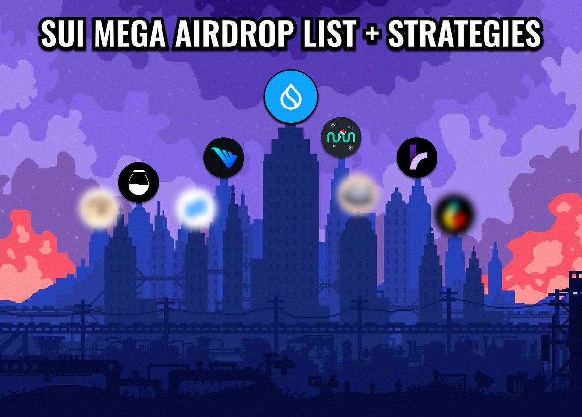 Man, $SUI is on fire!

The chart is skyrocketing, projects are building, and the TVL is growing every day.

Airdrops from ecosystem projects might be coming your way!

I've uncovered the top 8 projects on <a href="/SuiNetwork/">Sui</a> and crafted exclusive airdrop strategies for each one 👇🧵