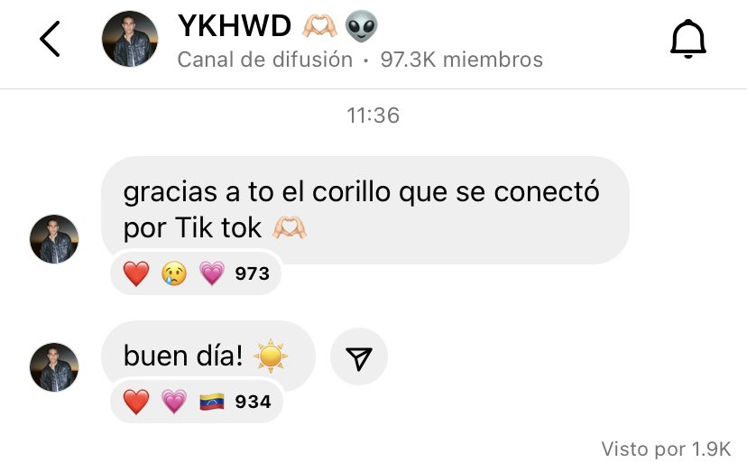 💬|| <a href="/zabdiel1344/">Zabdiel De Jesús</a> a través de su canal de difusión en Instagram “YKHWD 🫶🏻👽”

#zabdieldejesus