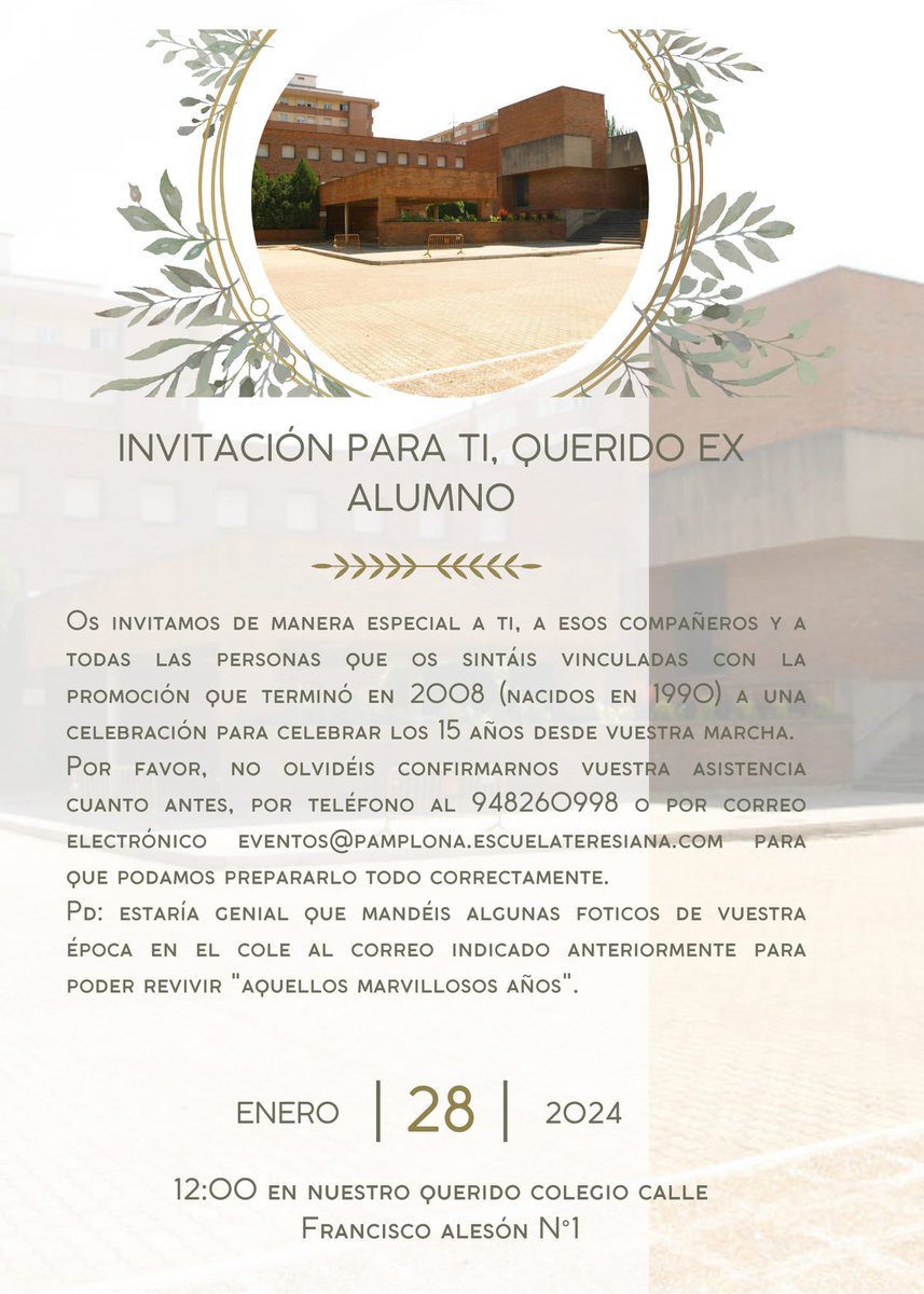 Colegio Santa Teresa-Teresianas Pamplona (@teresianaspampl) on Twitter photo 