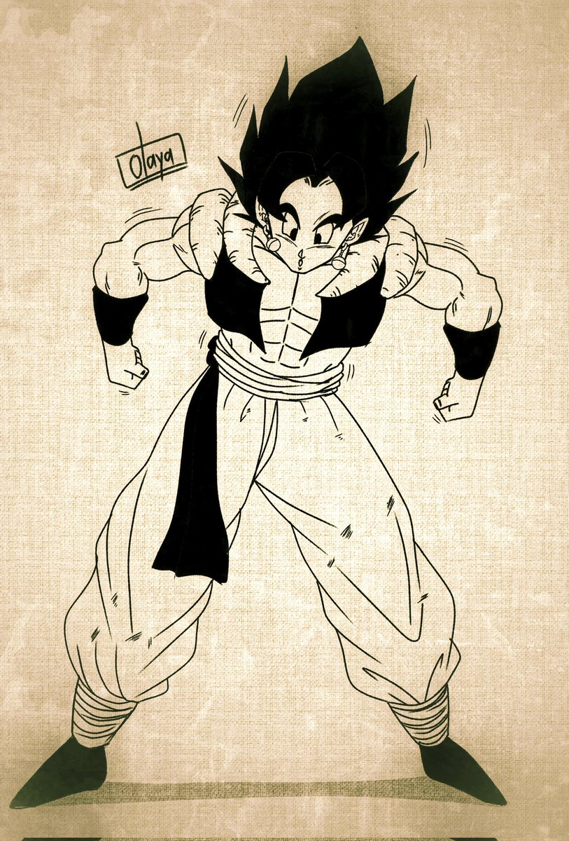 OlayArt_'s tweet photo. Vegito con la ropa de Gogeta. Ya sigue la contra parte.

#fanart #animeart #vegito #dragonball #manga https://t.co/yvVKbAuTM9