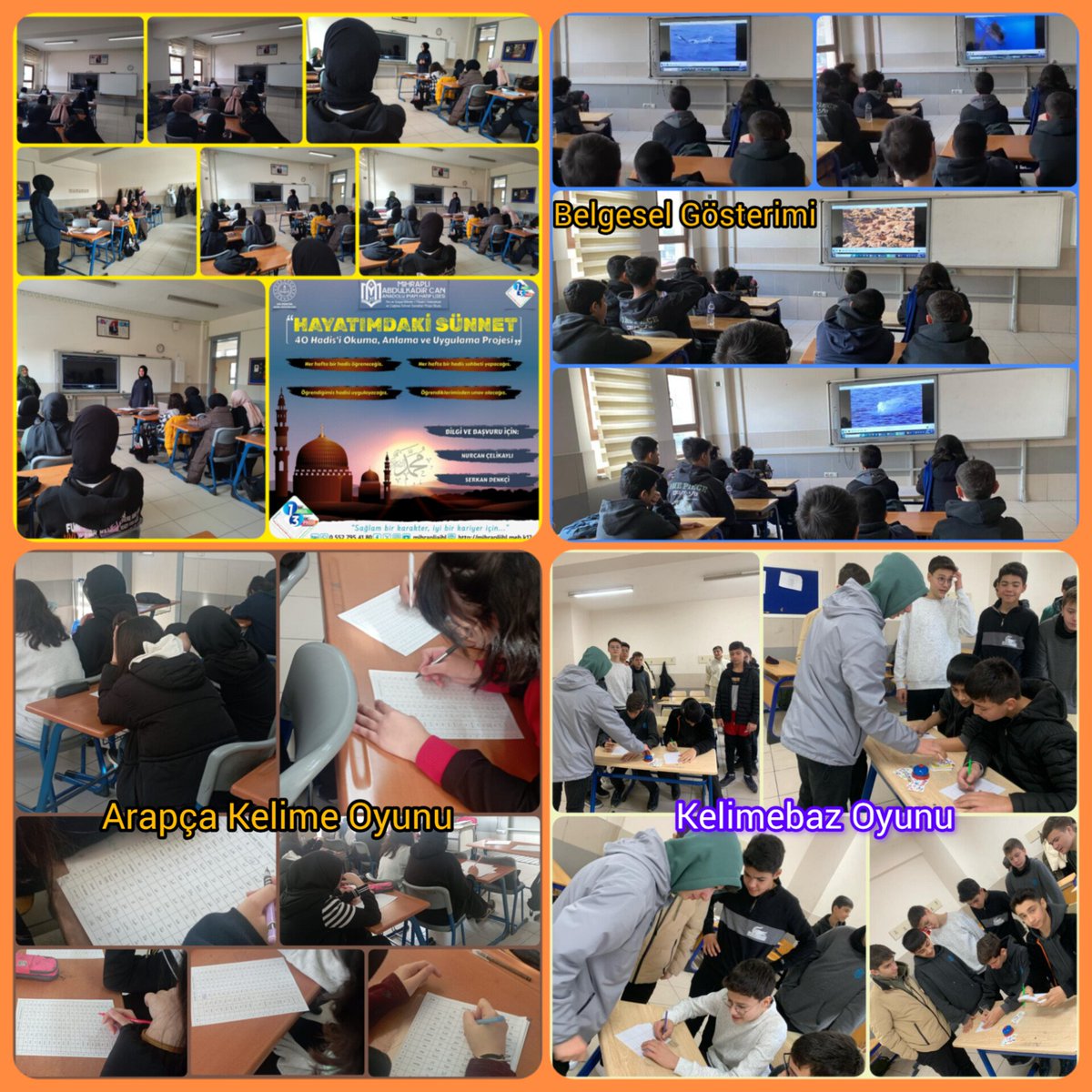 mihrapliaihl's tweet photo. DÖNEM SONU ETKİNLİK HAFTASI
 1️⃣.GÜN FAALİYETLERİ

🔰Kahoot İngilizce Bilgi Yarışması
🔰Kızlar Arası Masa Tenisi Turnuvası
🔰Hayatımdaki Sünnet Sunumu
🔰Belgesel Gösterimi
🔰Arapça Kelime Oyunu
🔰Kelimebaz Oyunu https://t.co/x8zAme9QMC
