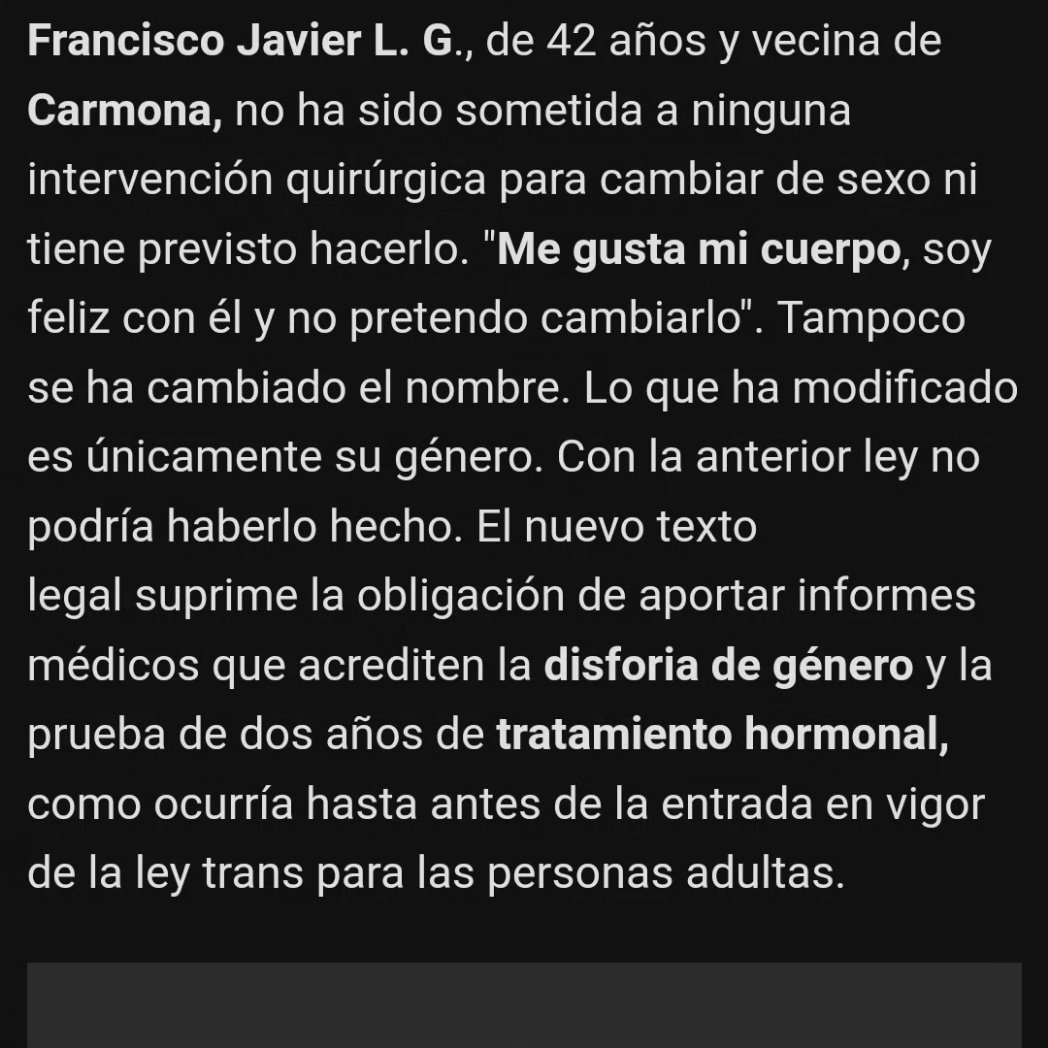 Esta bellísima mujer se llama Francisco Javier. No se ha cambiado el nombre y el género,  pero es mujer. 
Por ley yo no puedo decir que mis ojos ven a un hombre porque ya me espera un juicio en Canarias por decir  algo parecido de otra bella persona. 
Tengo un juicio pendiente en