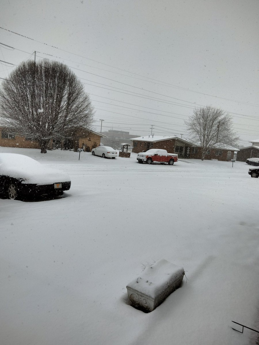 Michael40220100's tweet photo. @jacksonstubbs66 @SCweather_wx Clinton Tennessee four inches 30 mins north of Knoxville https://t.co/tHevonUlTX