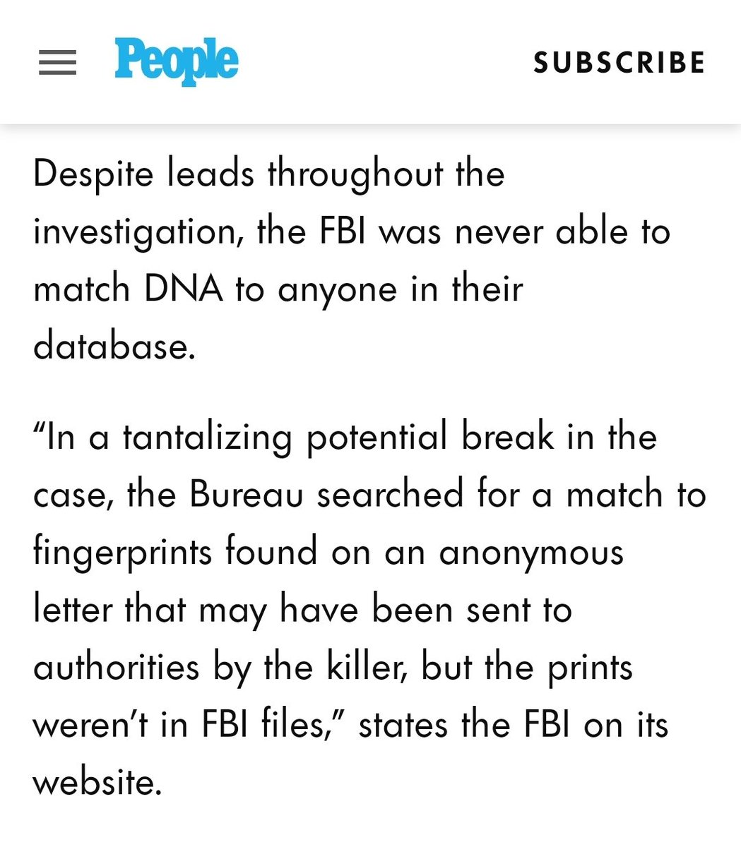 Would someone please tell the intern at <a href="/people/">People</a> that DNA evidence didn't exist in 1947. #BlackDahlia