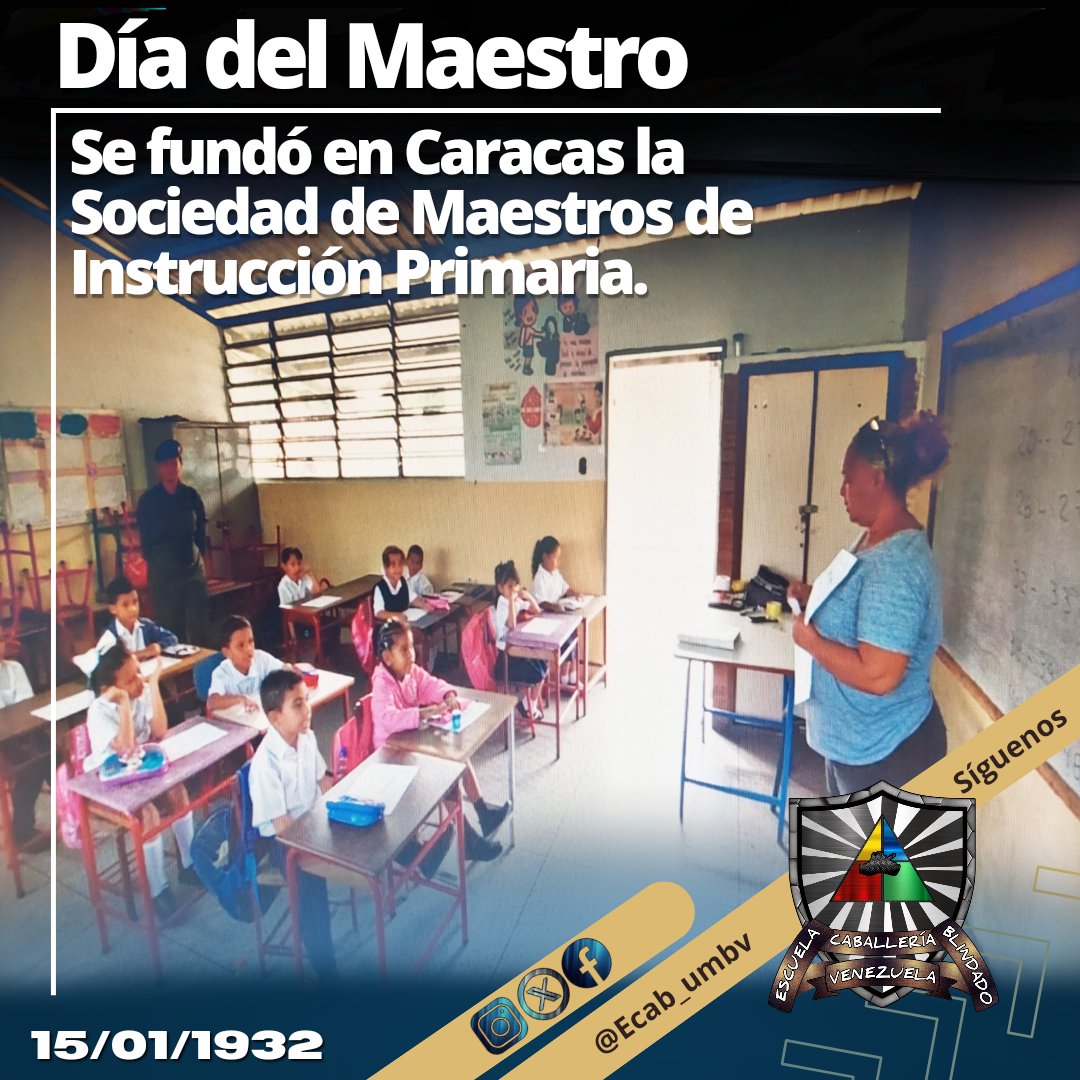 📃#15Ene || Con la finalidad de luchar por la dignificación y derechos de los educadores, el origen del Día del Maestro se remonta en el año 1932. Cuando se fundó en Caracas la Sociedad de Maestros de Instrucción Primaria.
#MensajeAnual
#MemoriaYCuentaAfirmativa