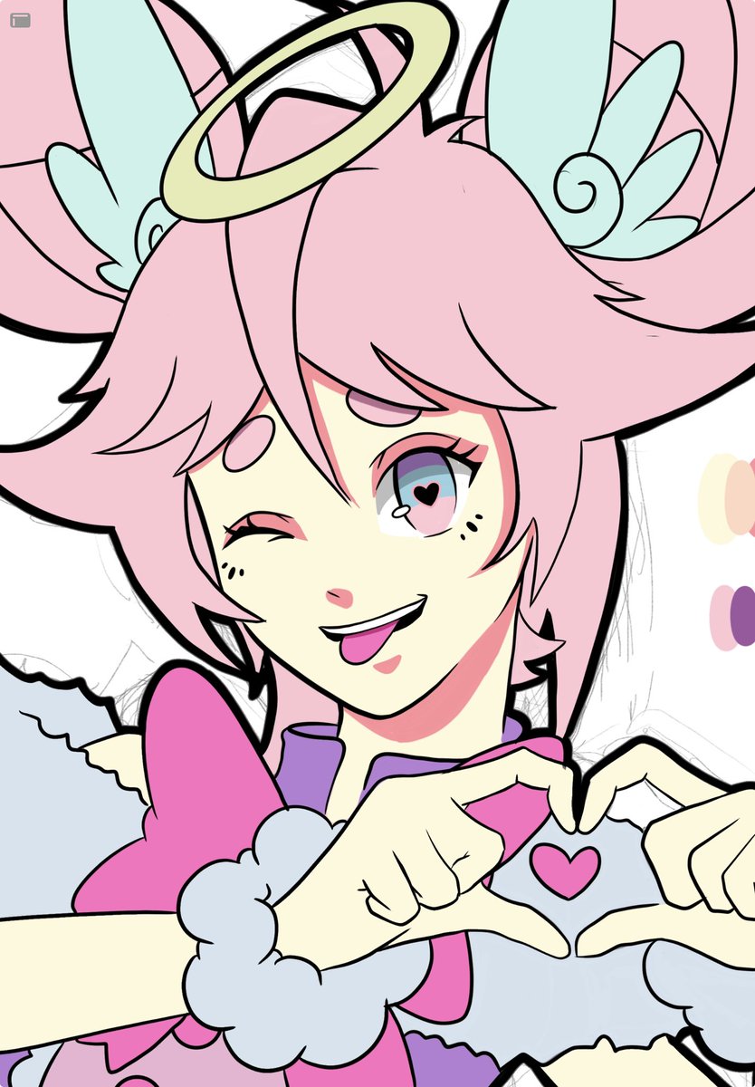 Prisxma's tweet photo. Ya pronto termino para luego hacer un arte de Yoimiya.

Line Art, Shape and Color Flat ✅

#kawaiiconpr #ockiri https://t.co/yjX5gKm86P