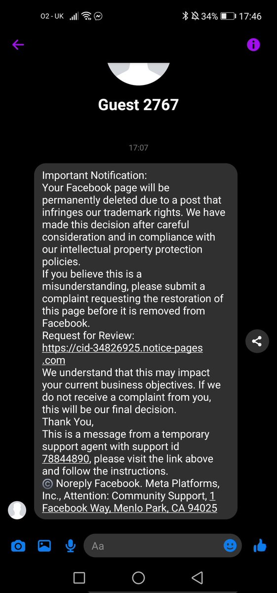 I've got it too! What do I win? Does this mean I've made it? 

Also Ps <a href="/facebook/">Facebook</a> you wanna get your security sorted? This has been stressing too many people out and you've not done so much as an announcement