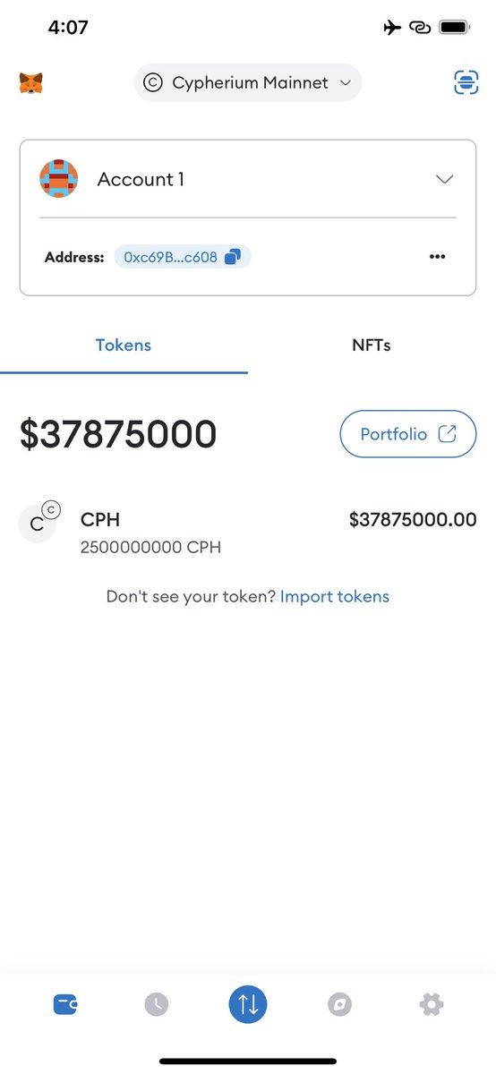 Cypherium new mainnet is now up and running. Token swap is coming soon. Get MetaMask on your device now and we will publish instructions shortly.