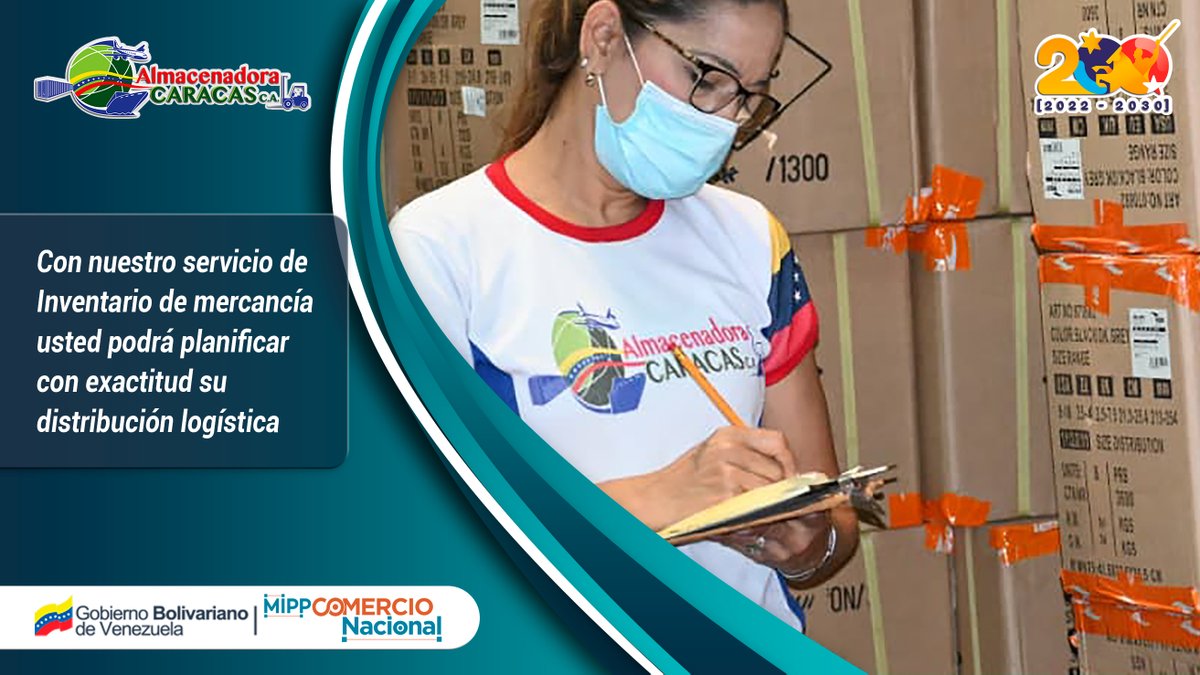 💡 En la #AlmacenadoraCaracas contará con el servicio de inventario de mercancía y así planificar su distribución logística 💪🦺⚖️💡 ¡Somos Indetenibles! #MensajeAnual #MemoriaYCuentaAfirmativa