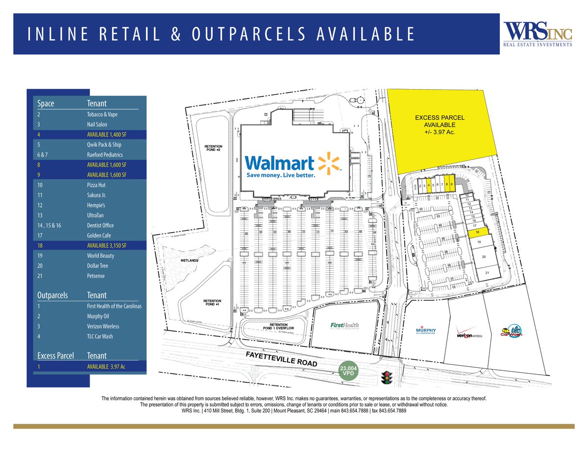 WRS_Inc's tweet photo. WRS Inc. is pleased to announce that Max Dufour leased 1,600 square-feet of inline retail space at The Shoppes At Raeford in Raeford, North Carolina to Hempie's.
https://t.co/k10GPEtrrE https://t.co/XyHa5fsxPM