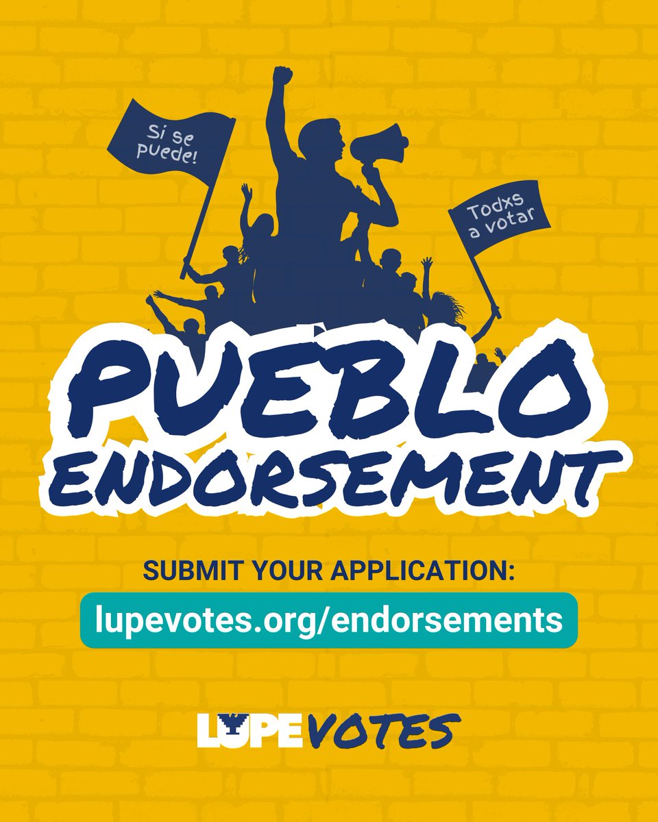 We're ready to keep building Pueblo Power in 2024! ✊🗳️ Applications are now open for 2024 Primaries endorsements from LUPE Votes. Apply at lupevotes.org/endorsements. #rgv #txlege