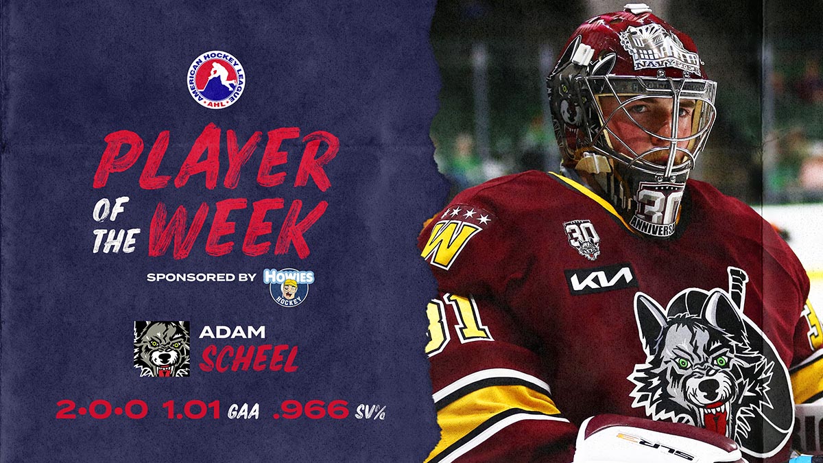 TheAHL's tweet photo. Real deal Scheel.

📝: https://t.co/LoudqOJ3qj

@Chicago_Wolves | @hockeytape https://t.co/Nx6YJylRsf