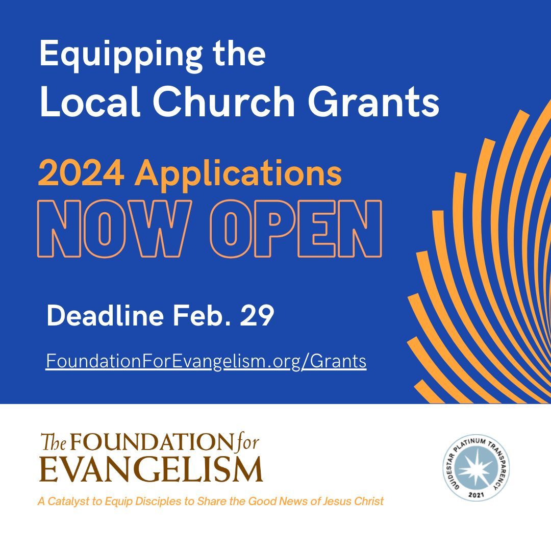 Today is the day! Equipping the Local Church Grant Application is now open. Go to buff.ly/48sWnd7 to find out more and apply.