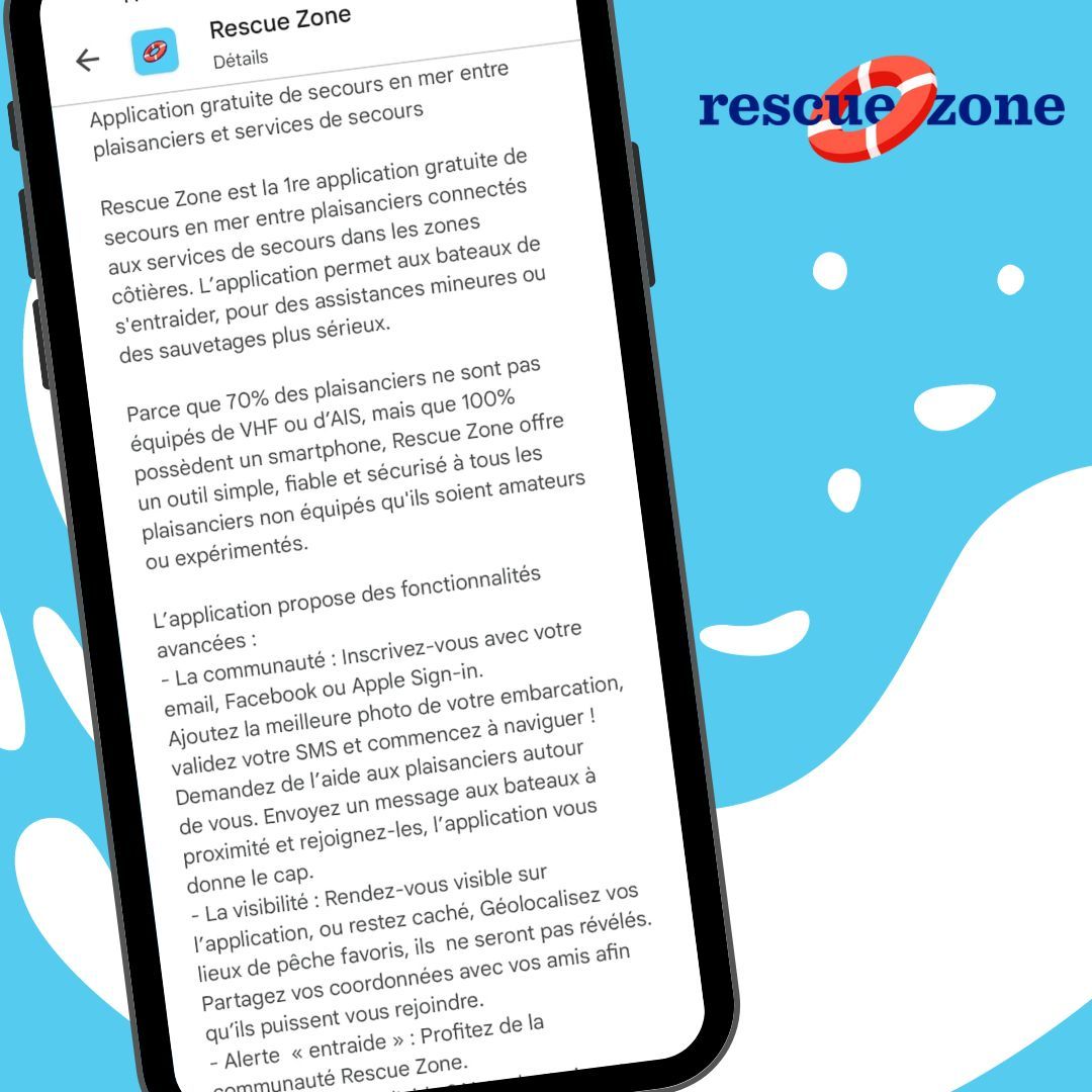 🎯 Rescue Zone simplifie les échanges entre plaisanciers en créant une communauté connectée en mer.
📲 Déclarez votre sortie en mer sur l'App  buff.ly/3m35w9e