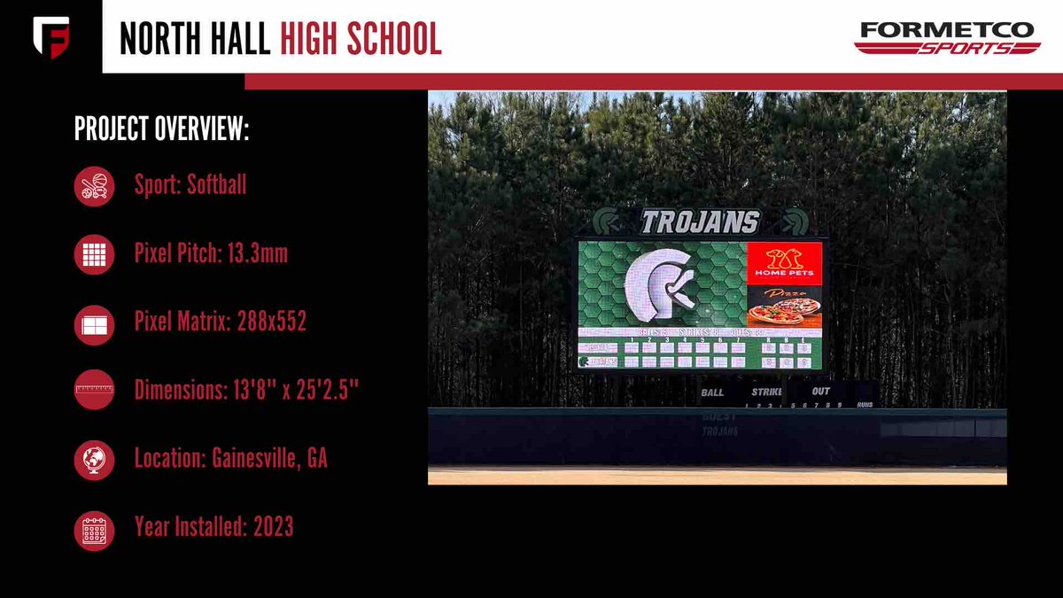 FormetcoSports's tweet photo. Thank you, @LadyTSoftball for partnering with Formetco Sports! We loved installing this new board for them &amp; are looking forward to a great season

#FormetcoSports #NorthHallSoftball #Trojans #TrojansSoftball #SoftballScoreboards #OutdoorScoreboards #Scoreboards #NorthHallTrojans https://t.co/AV300i35Gl