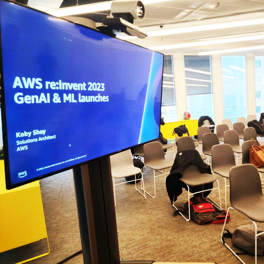 cloudride_il's tweet photo. Our @ronenamity @uriteva &amp; @shiratel attended the #AWSReinvent Recap event at the TLV office on Floor28. Caught up with the amazing tech @awscloud announced last December in Vegas. Looking forward to applying these in our future projects!
#TechInnovation #CloudComputing #TechNews https://t.co/0PusqOXUdS