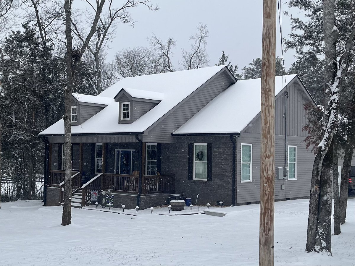 Watching the snow continue to fall in Chapel Hill.