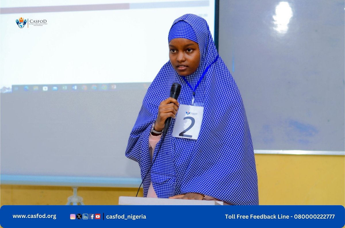 casfod_nigeria's tweet photo. Another day, another burst of excitement in the ongoing inter-school Spelling Bee and Mathematics Quiz Competition. After an intense showdown, Budum Junior Secondary School emerged as the winners...#Congratulations.
#ignitingbrightminds
#Budumjsschampions
#empowerthroughknowledge https://t.co/uKgVRGmGr3