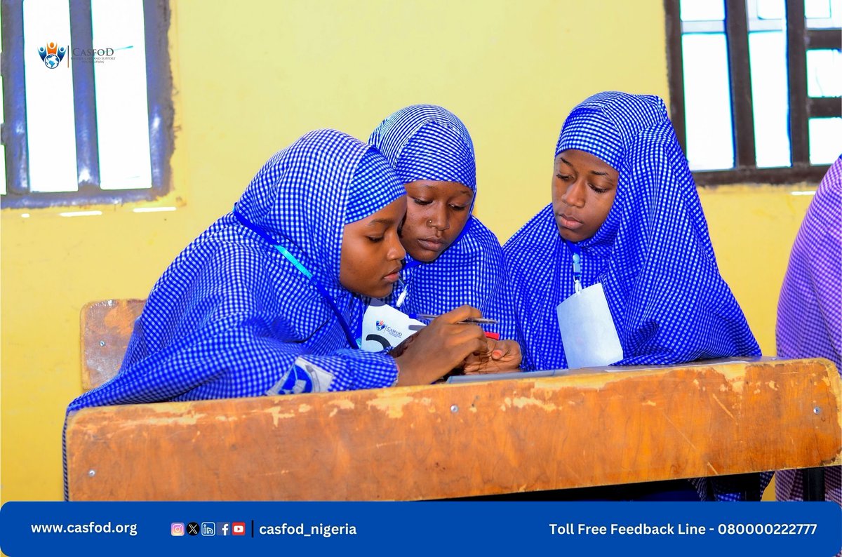 casfod_nigeria's tweet photo. Another day, another burst of excitement in the ongoing inter-school Spelling Bee and Mathematics Quiz Competition. After an intense showdown, Budum Junior Secondary School emerged as the winners...#Congratulations.
#ignitingbrightminds
#Budumjsschampions
#empowerthroughknowledge https://t.co/uKgVRGmGr3