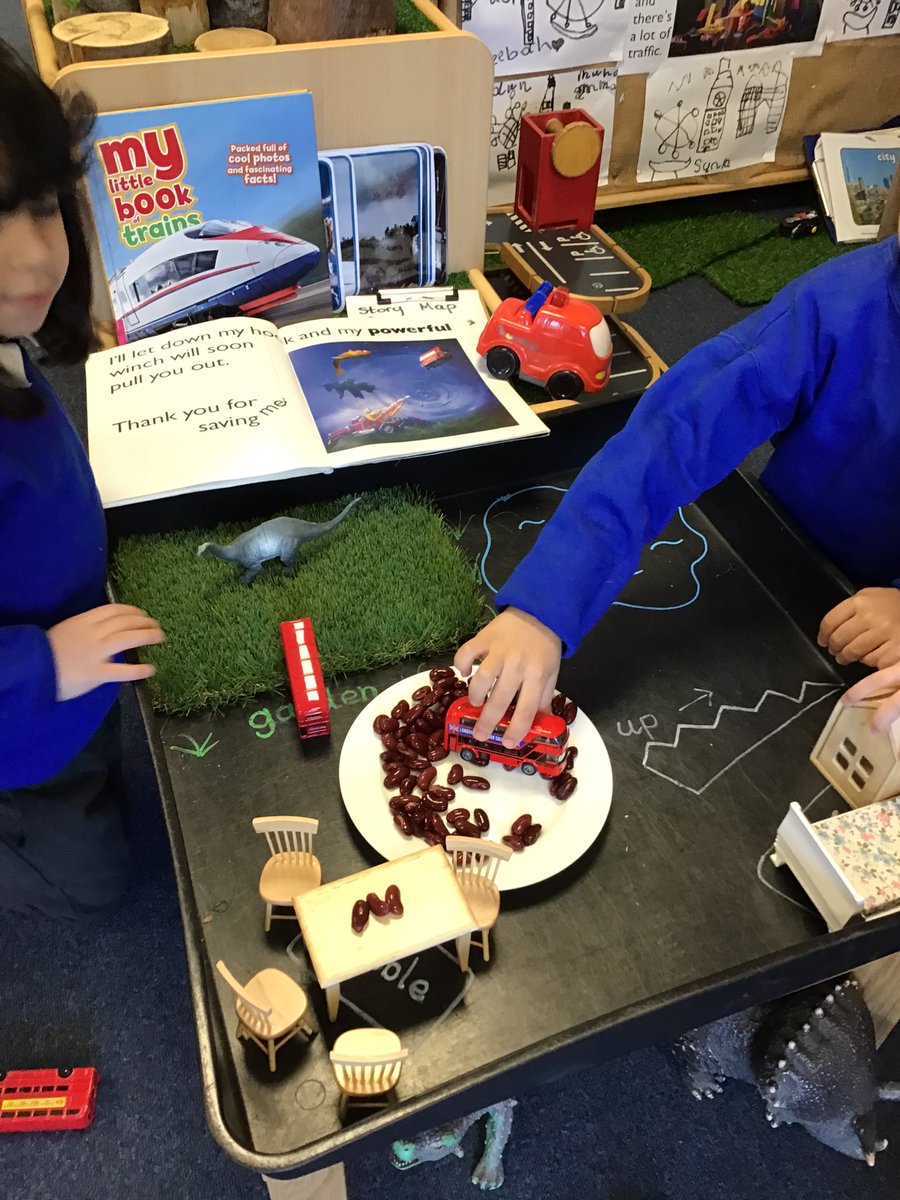 St_Chrysostoms's tweet photo. The Naughty Bus has arrived in Reception! We have been exploring our key text through play, art and lots of retelling. #sjcreader Look out for more adventures! https://t.co/1NsNeH7uAd