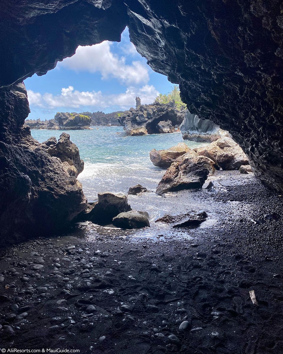 Wai'anapanapa State Park, located along Maui's famous #RoadtoHana, is home to stunning ocean caves formed from volcanic rock. These natural wonders, set against the backdrop of the park's rugged coastline and deep blue waters, offer a unique and awe-inspiring sight.

#maui #caves