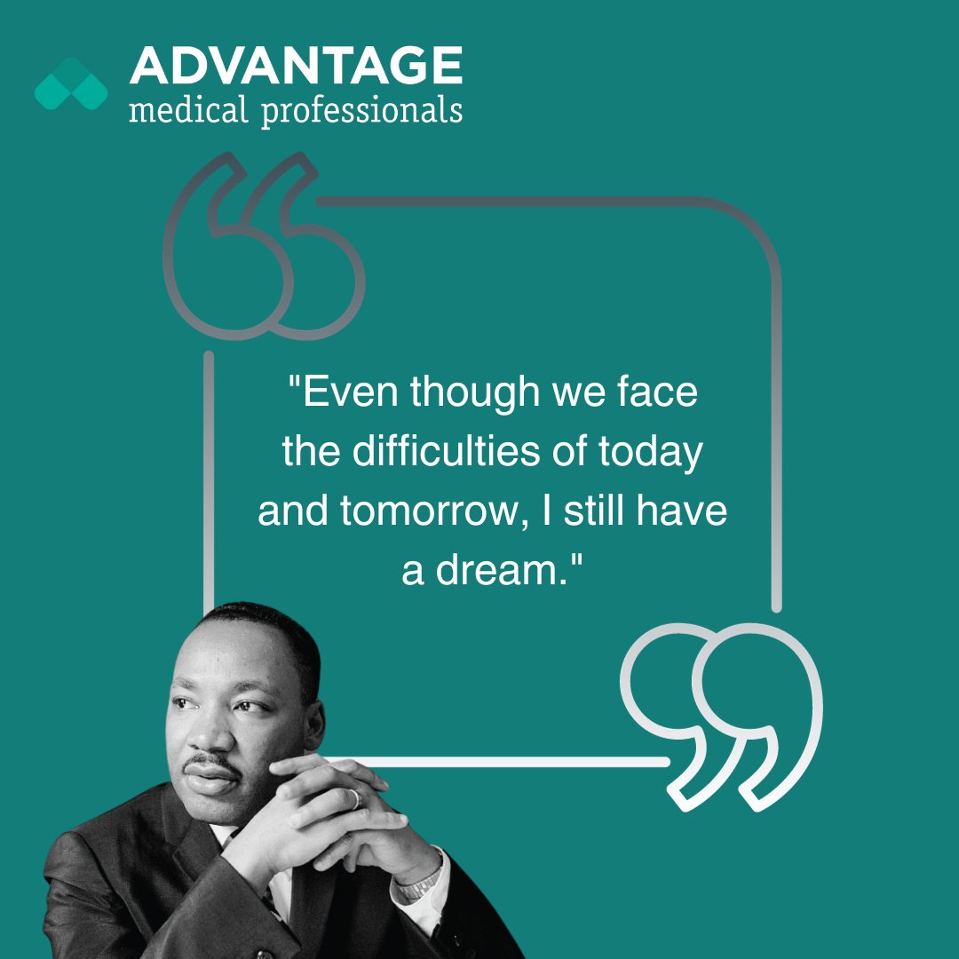 AdvantageMedPro's tweet photo. Happy MLK Day! 🌎💙

Today, we reflect on the principles of equality, compassion, and justice that continue to guide our collective journey. As travel nurses, let us embrace the spirit of unity and positively impact every corner of the map. https://t.co/bAm8YU0boi