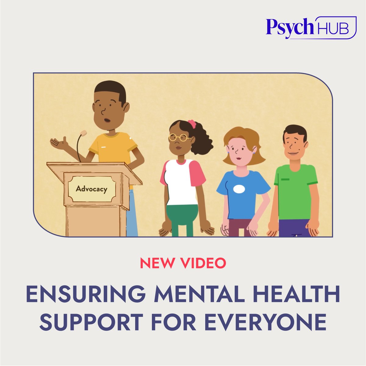 Watch the latest video from Psych Hub and @AFSPnational, 'Ensuring Mental Health Support for Everyone'. You can find it on our YouTube channel in our playlist for BIPOC teen mental health. bit.ly/41QTPmC Learn more about mental health equity at afsp.org/advocacy.