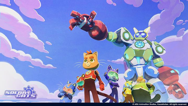 Hey everyone! We present you poster from our new animated series. We are eagerly waiting for the release of the pilot episode of “Solar cats” in february.

 #solarcats #arastudioskz #b3d #animationseries